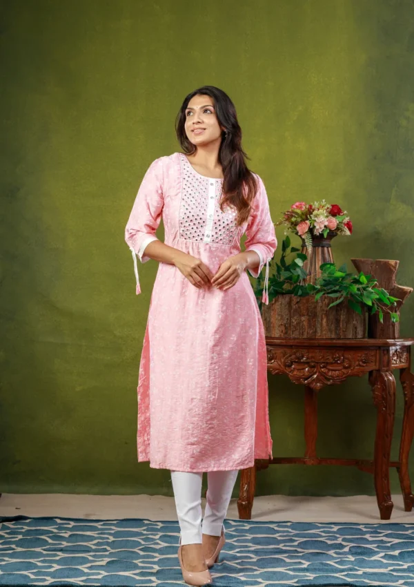 Anarkali Top - Pink - Image 4