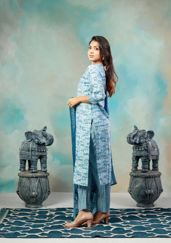 Salwar Set - Blue - Image 4